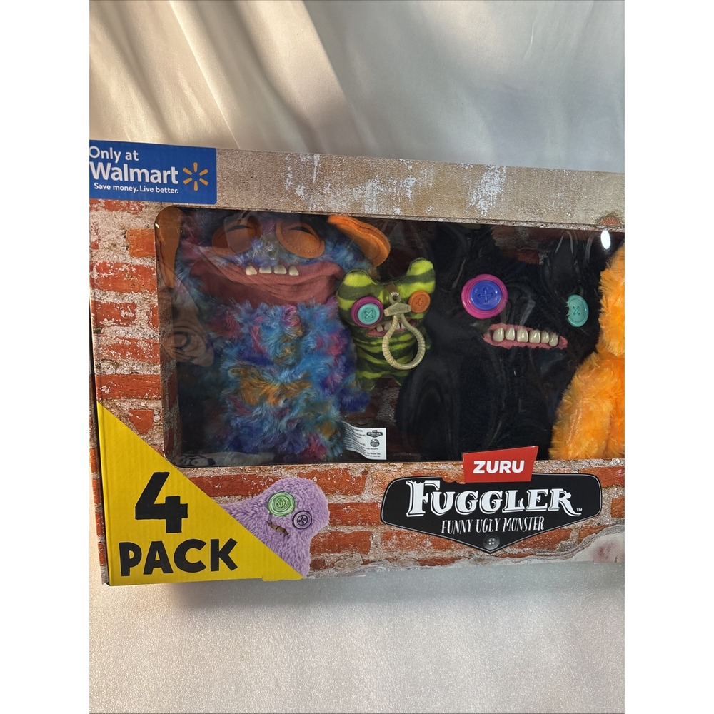 FUGGLER CHAOS CREW 4 Plush Multipack ZURU Funny Ugly Monster EXCLUSIVE 2025 - Picture 3 of 4
